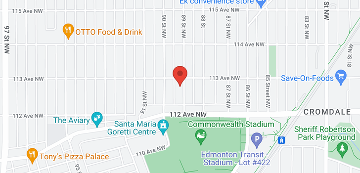 map of 11244 89 ST NW